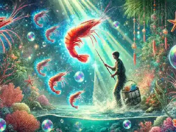 Ngủ mơ thấy bắt tôm rồi mang về nhà